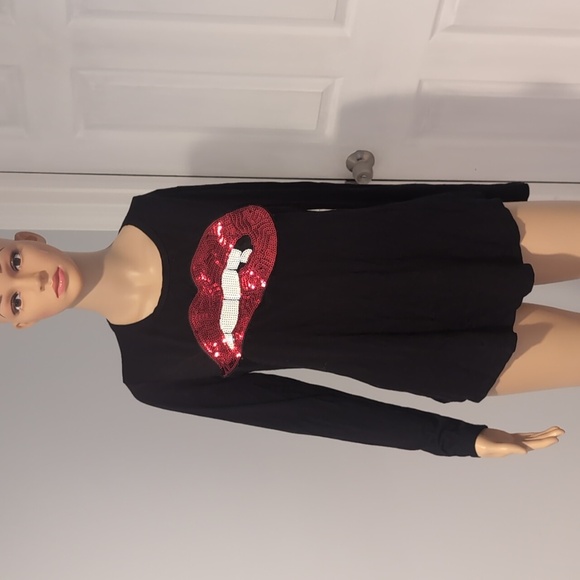 Cotton top with lips - Picture 1 of 3